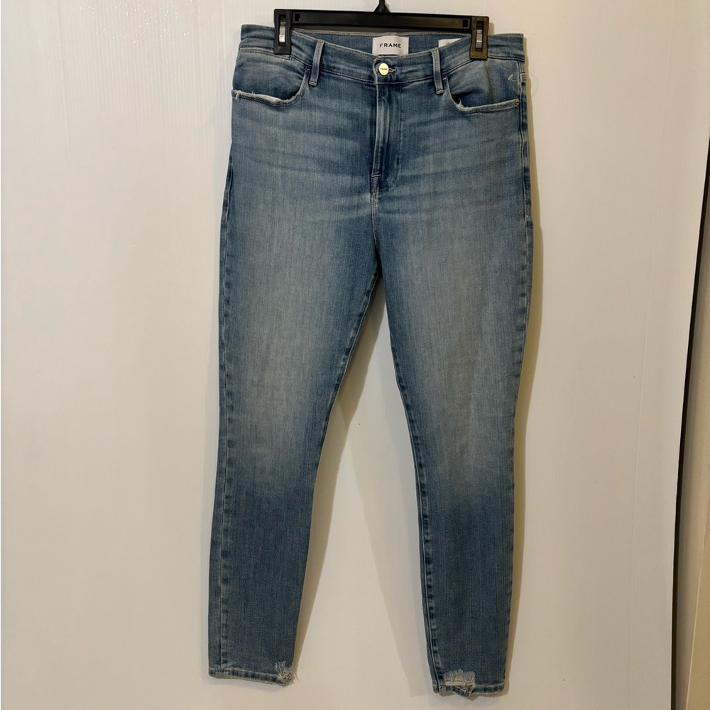 Frame Light Blue Ankle Jeans
